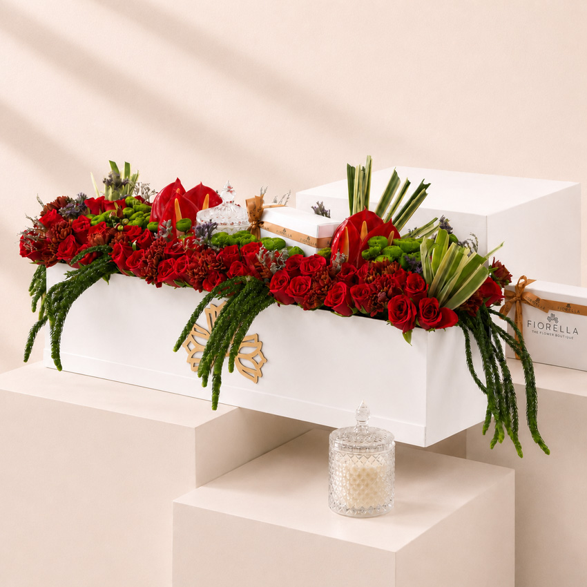  LONG BOX - RED GARDEN